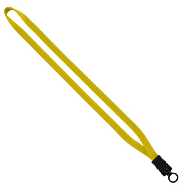 1/2" Cotton Lanyard with Plastic Snap-Buckle Release & O-Ring 5
