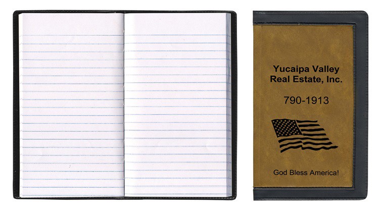 2 Tone Vinyl Cover Tally Book Planner 1