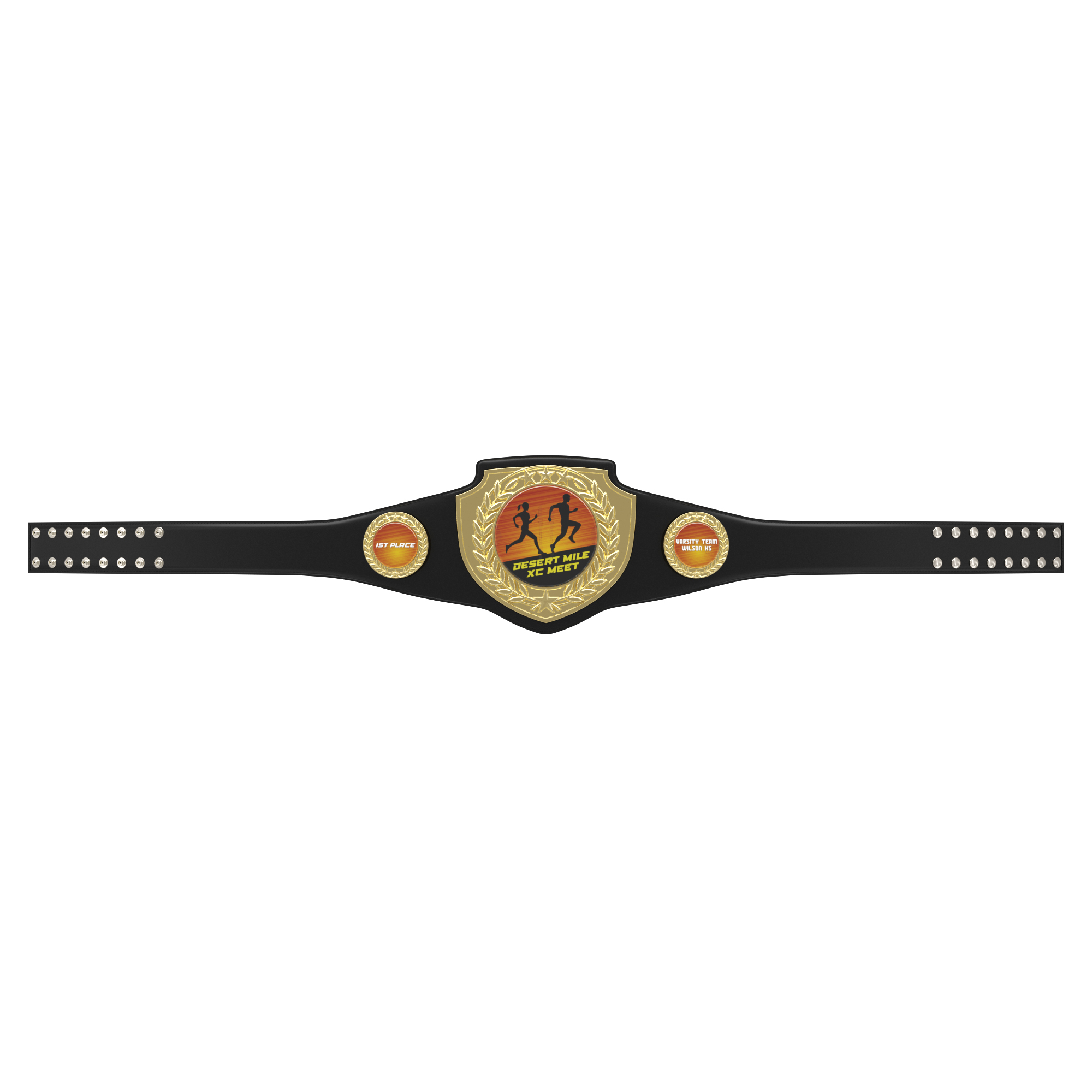 Express Vibraprint® Bright Champion Award Shield Belt 11