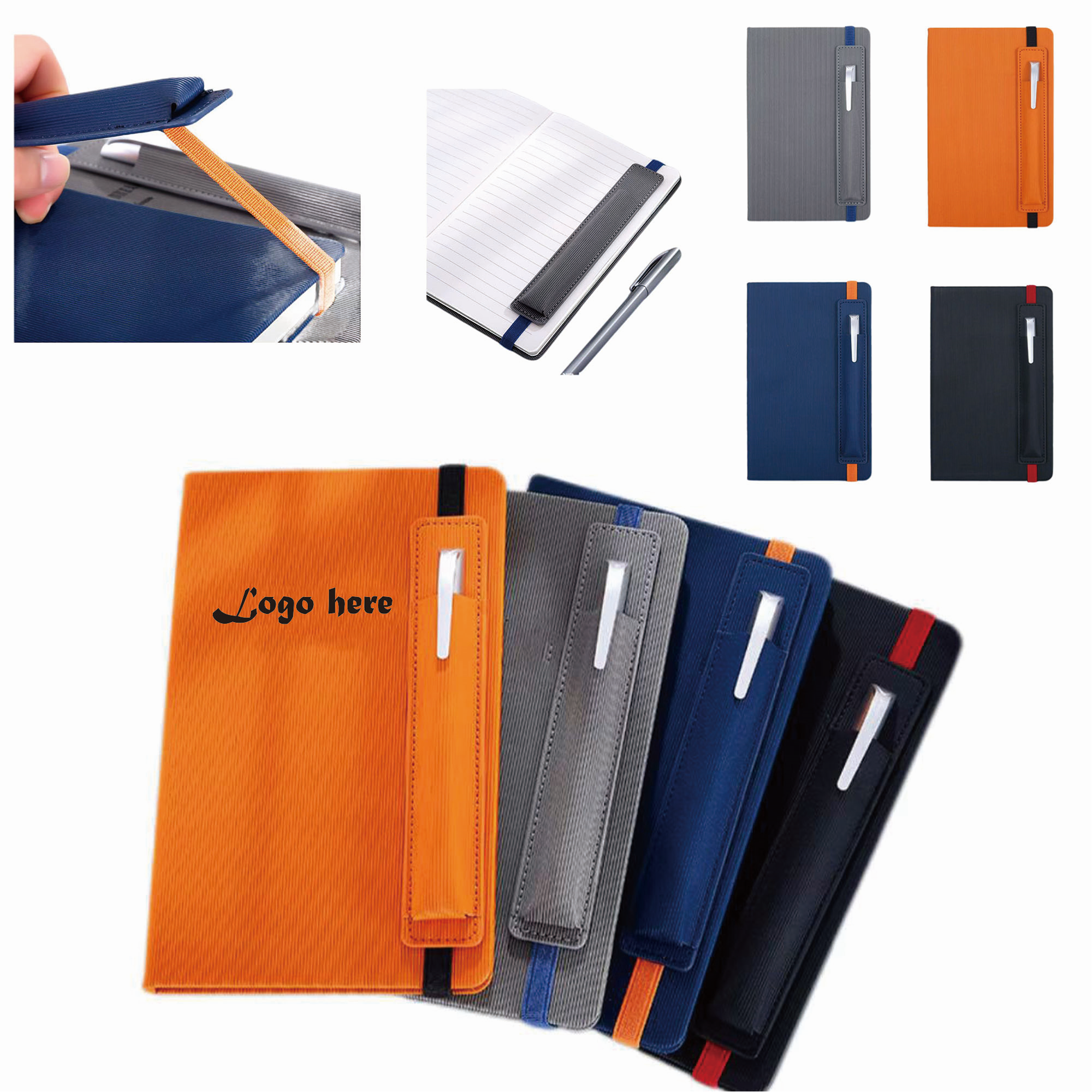 A5 Notebook with Pen Holder 3
