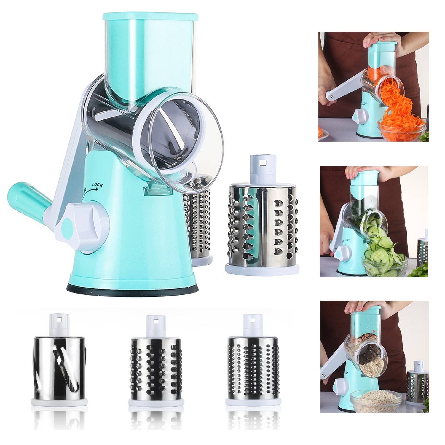 Drum Rotary Cheese Grater 4