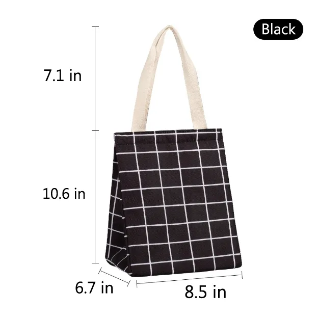 8.46" Lunch Picnic Tote Handbag 2