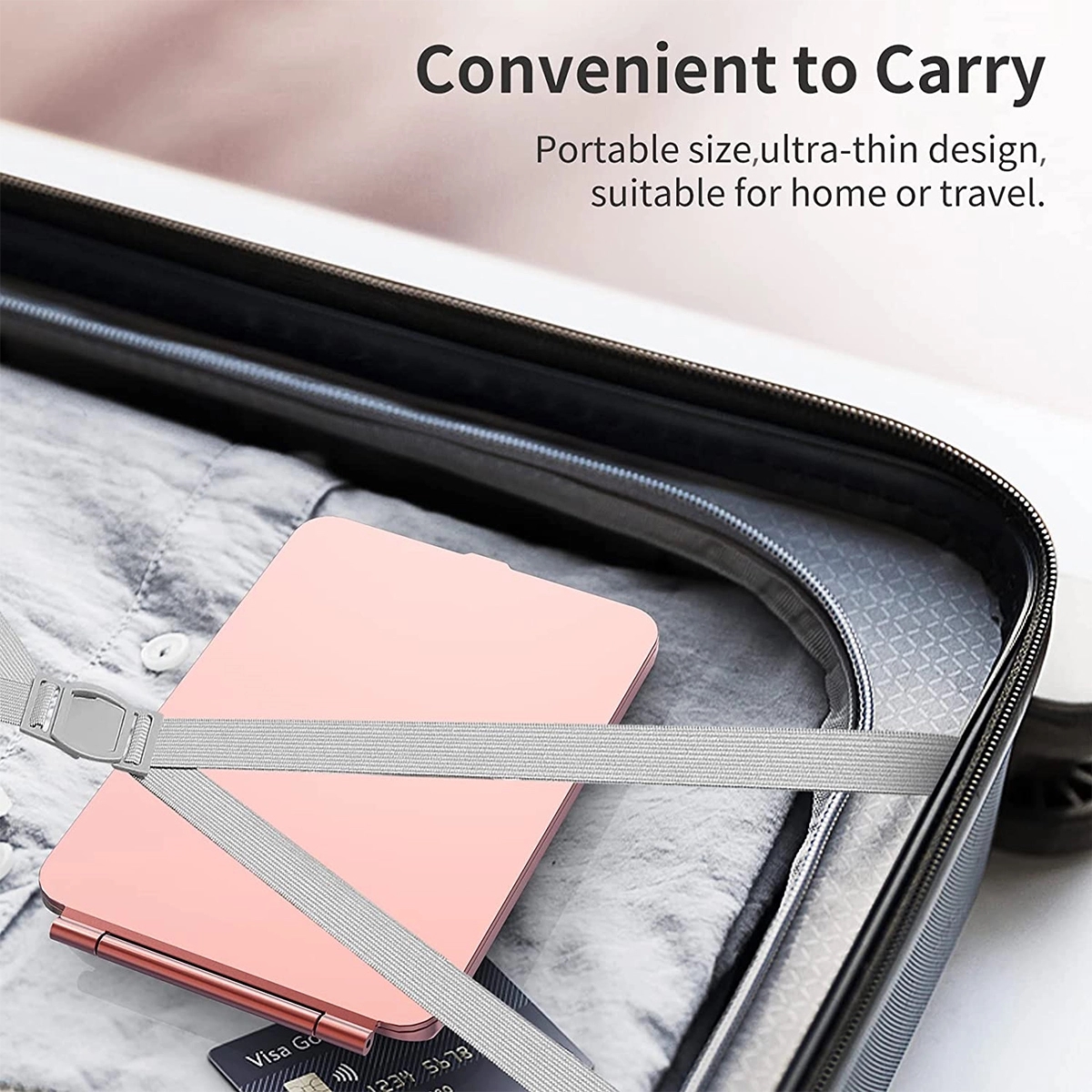Portable Compact LED Cosmetic Mirror for Women Traveling 1