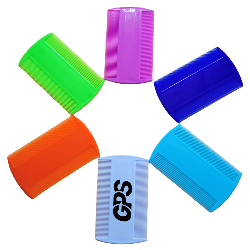 3 1/2 " Plastic double-sided pet comb 3