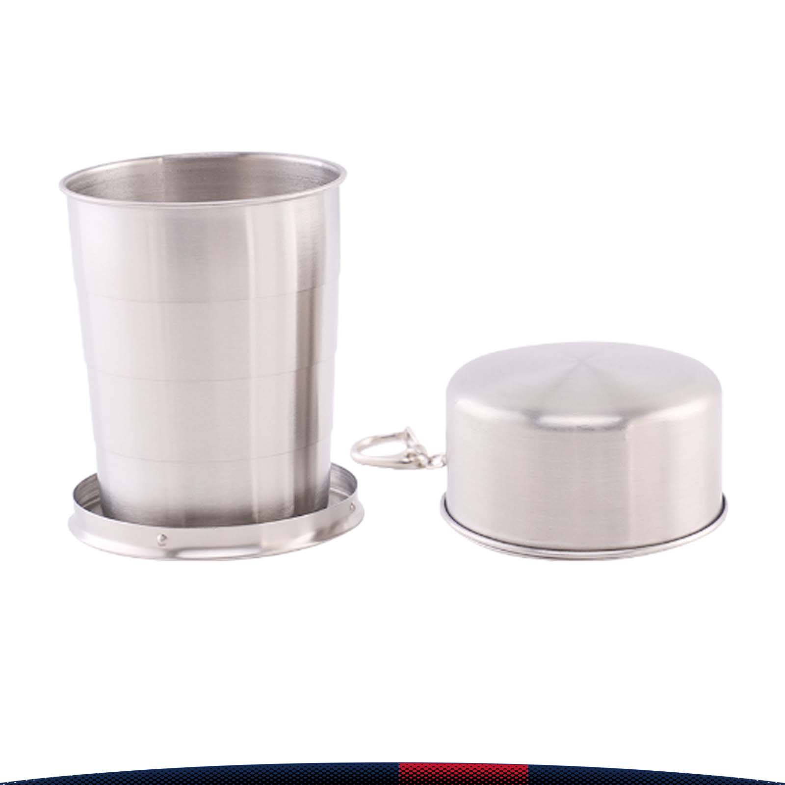 Stainless Steel Camping Telescopic Wine Cup 3