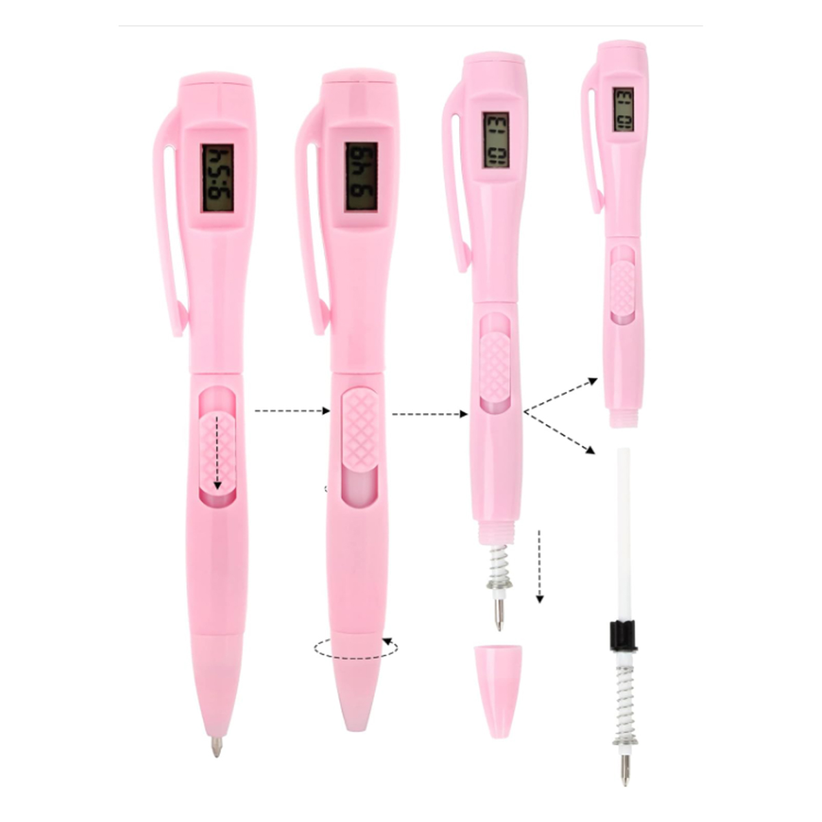 Ballpoint Pen with Built-In Digital Click Counter Display 7
