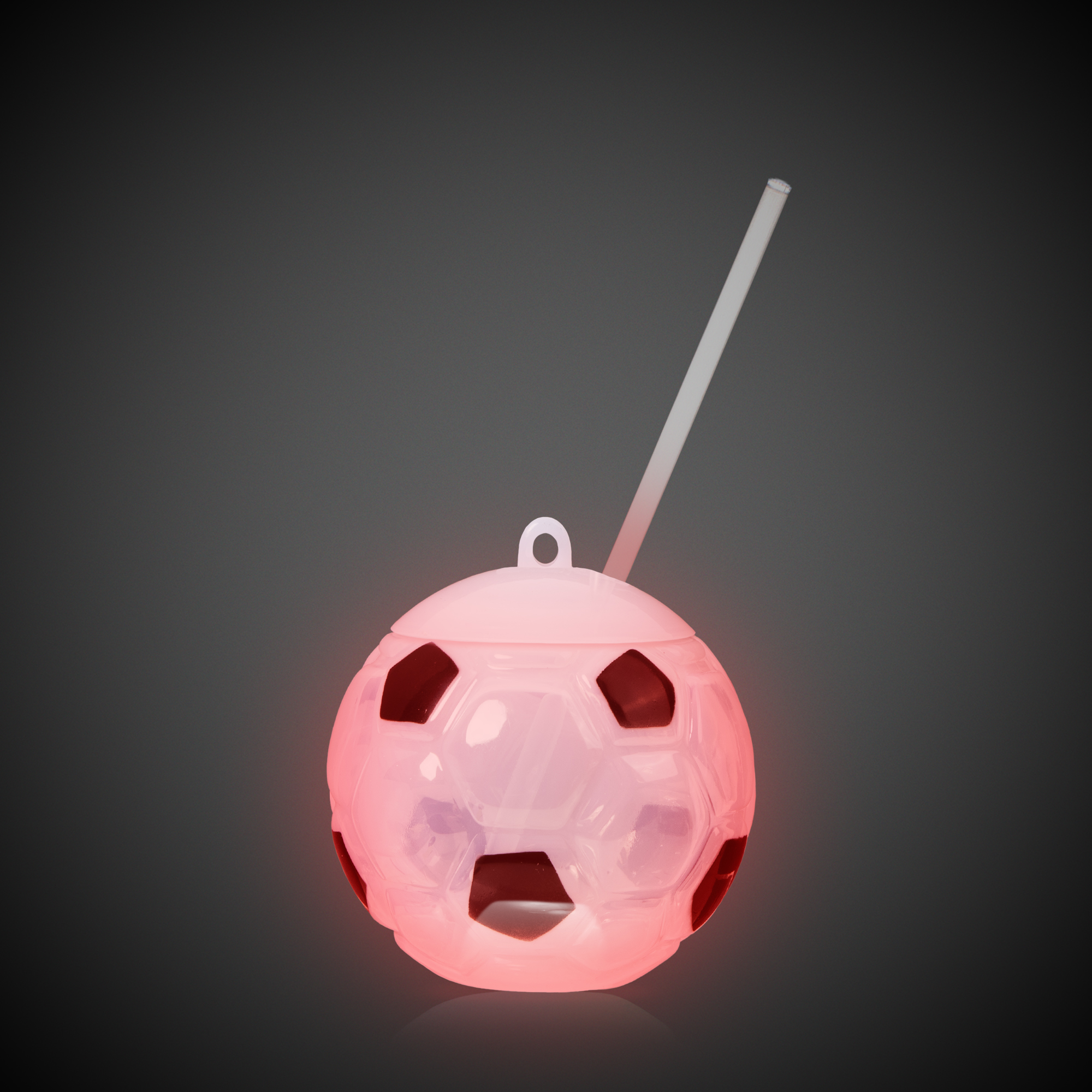 Soccer Ball Light Up Cup with Lid and Straw 13