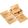 Bamboo Coaster Set 9