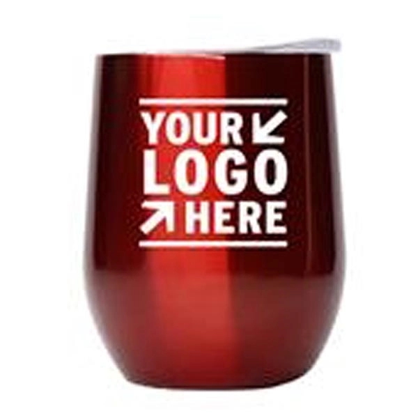 Insulated Egg Shaped Drinking Mug 12Oz 13