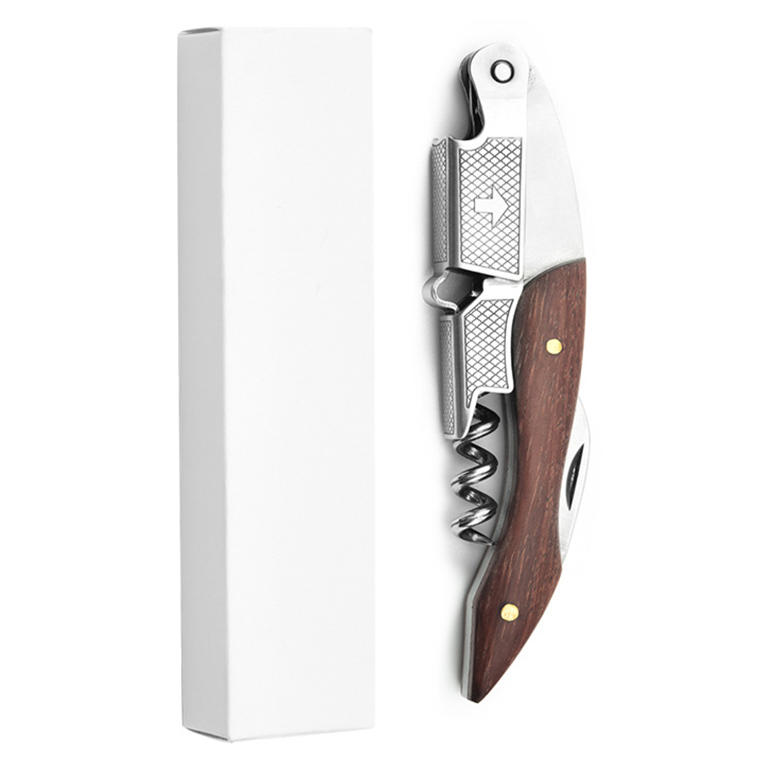 Foldable Stainless Steel Wine and Beer Opener with Knife 8
