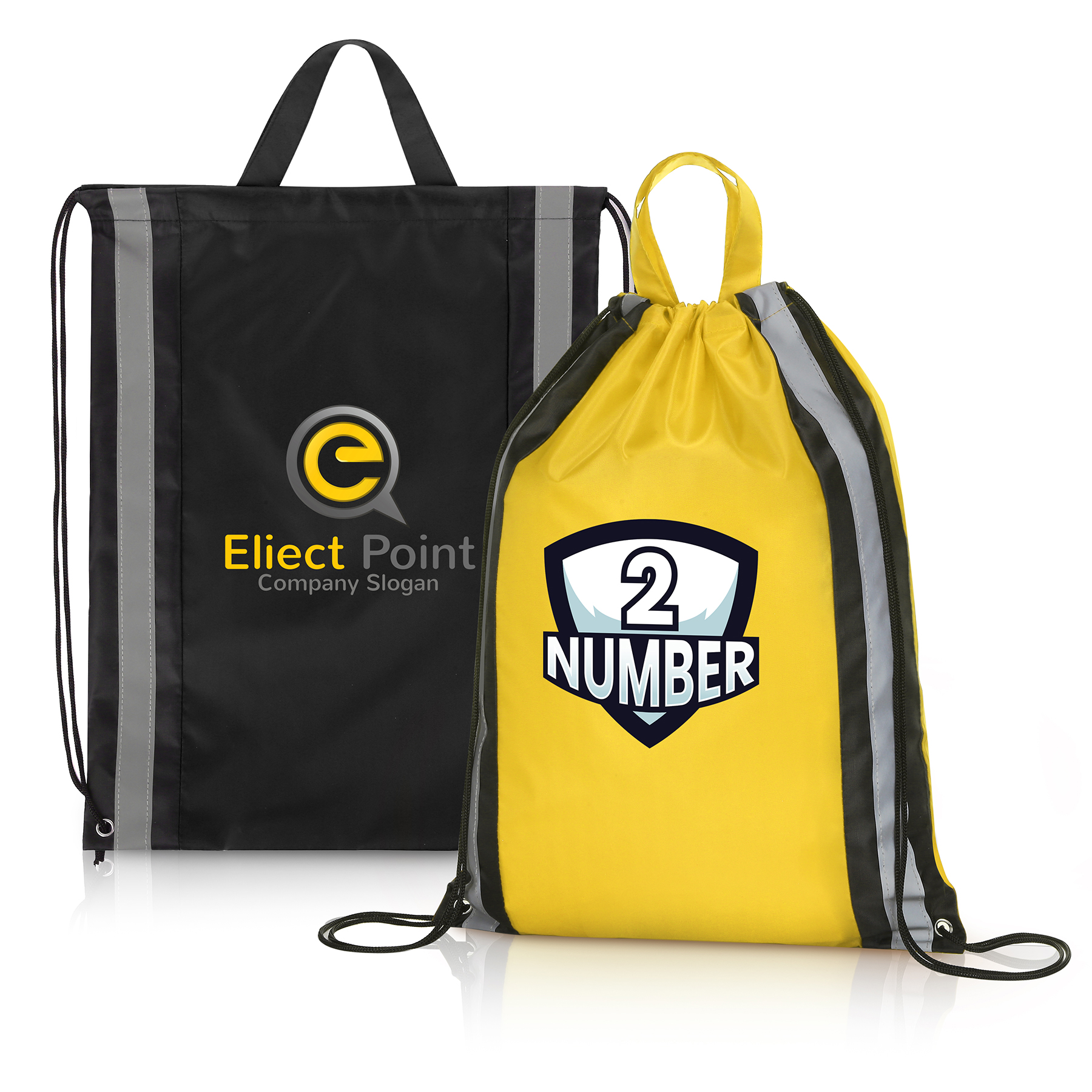 Reflective Safety Drawstring Backpack 5