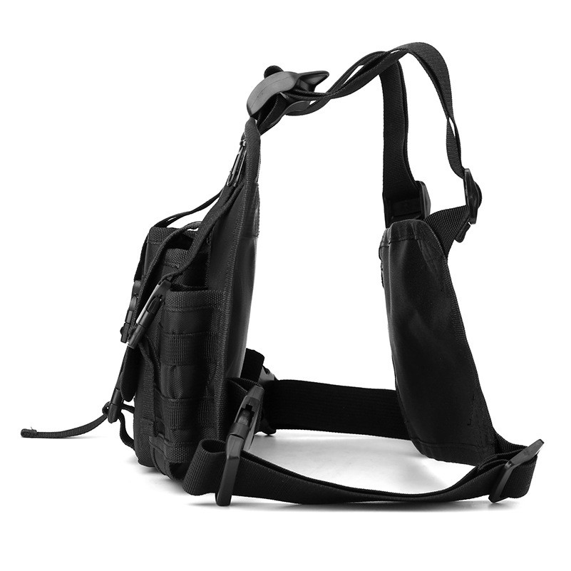 Multifunctional Nylon Chest Rig Bag With Reflective Stripe 4