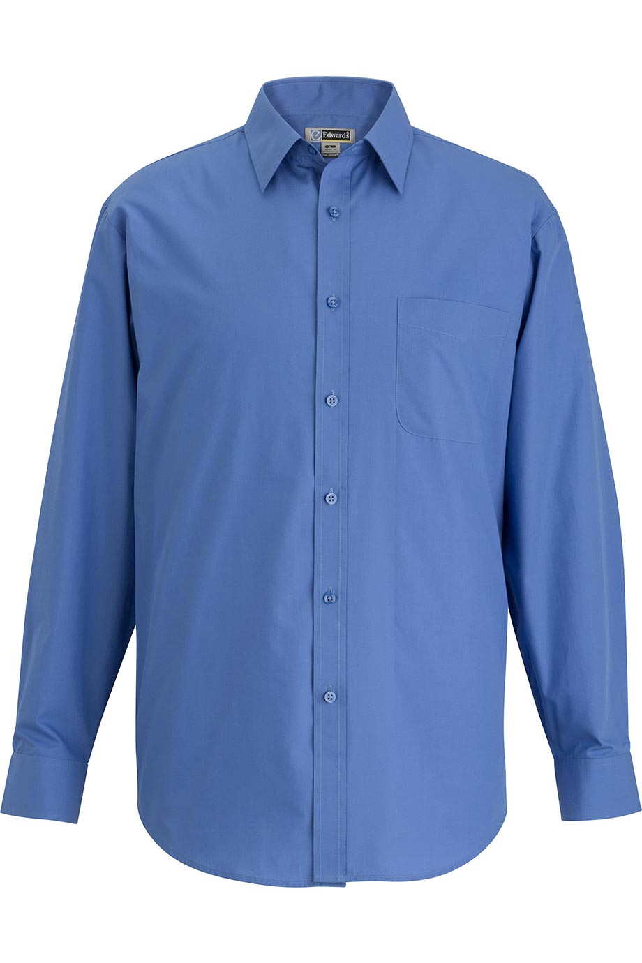 Mens Essential Broadcloth Shirt Long Sleeve