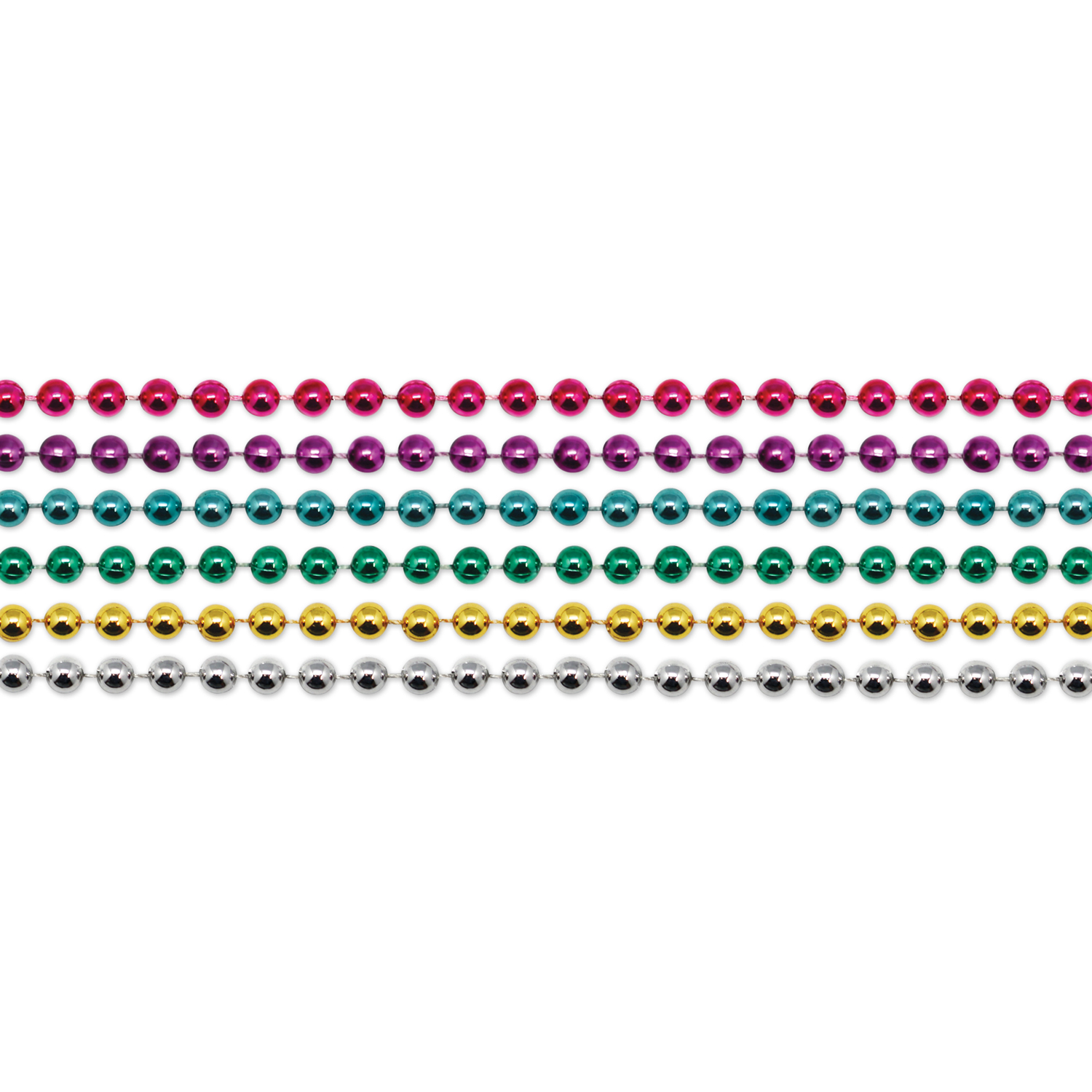 7.5 Mm Bead Necklace - Assorted Colors 2