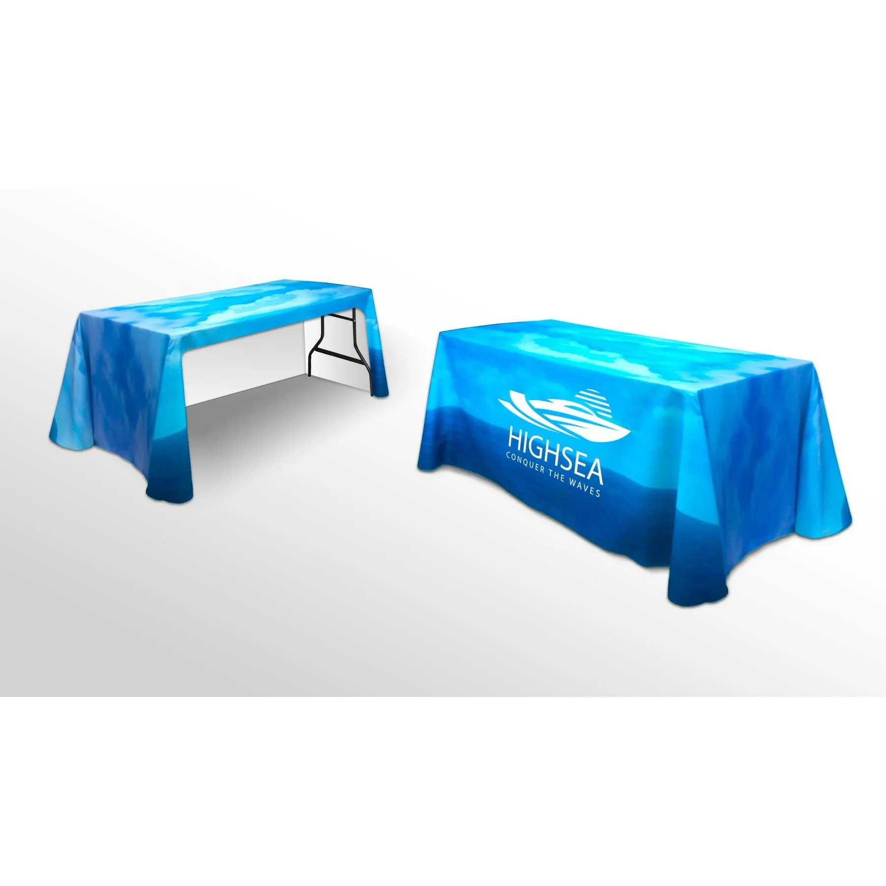 6FT Back Open Fully Printed Table Throw (Sublimated ) 4