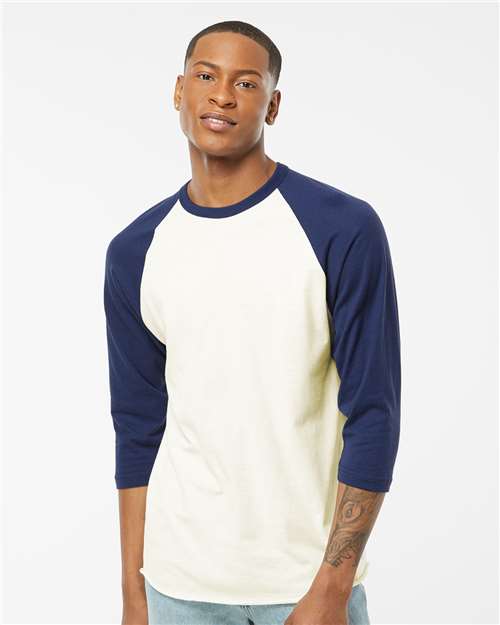 Unisex Fine Jersey Raglan T-Shirt - 245 163