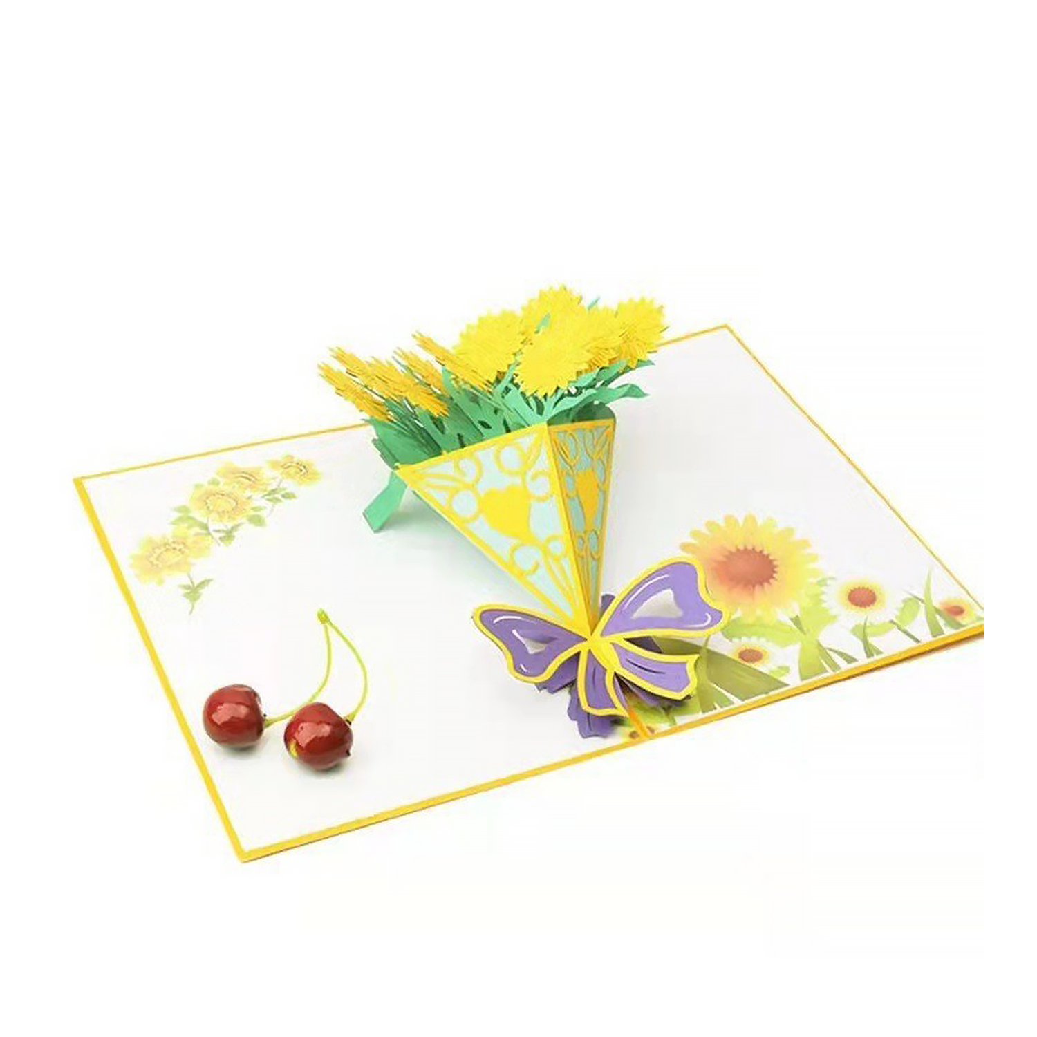 3D Pop-Up Flower Card for Teacher's Day, Birthday Gift 5