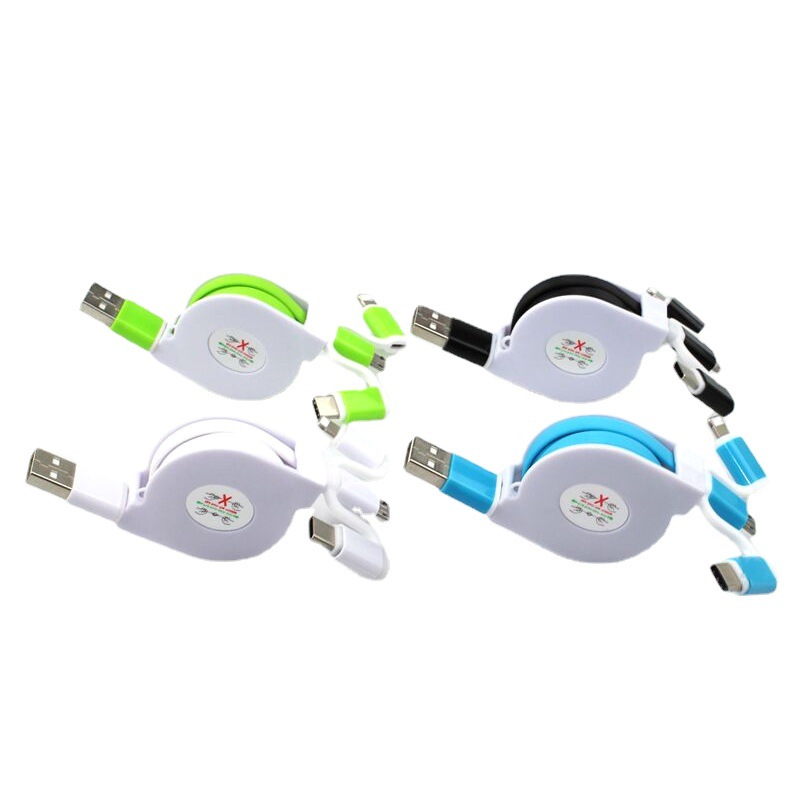 3 in 1 Retractable Data Cable 1
