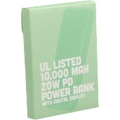 UL Listed 10000 mAh 20W Digital Display PowerBank 15