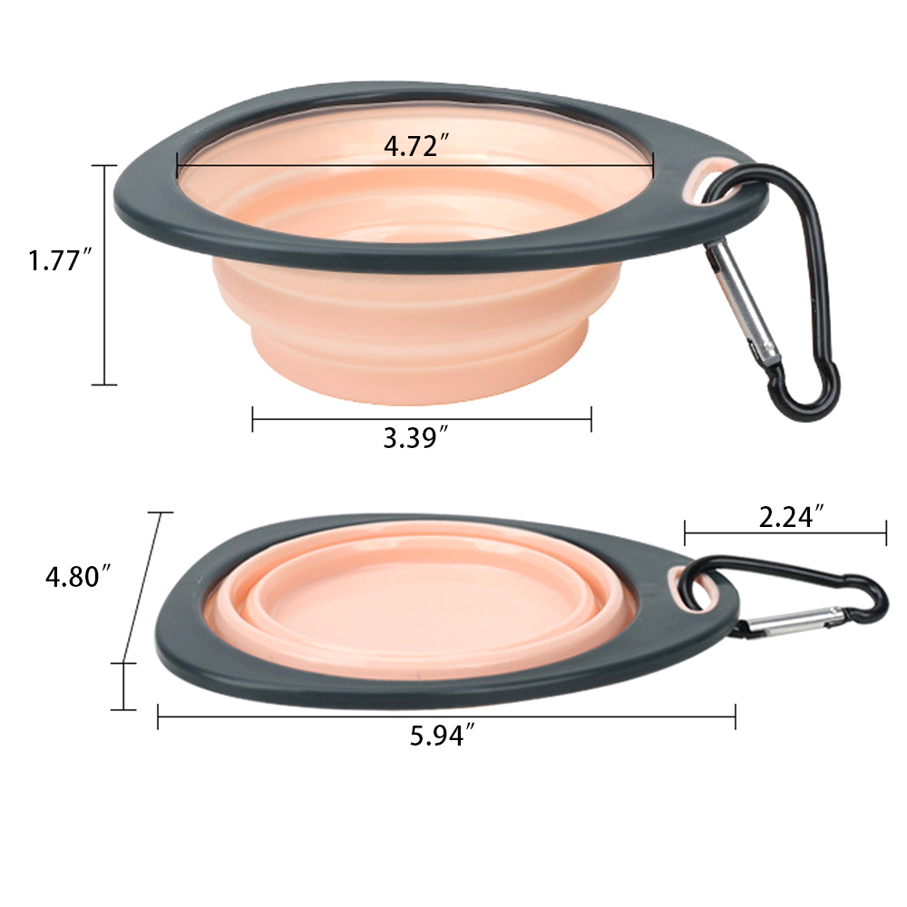 Outdoor pet TPR material folding bowl 2