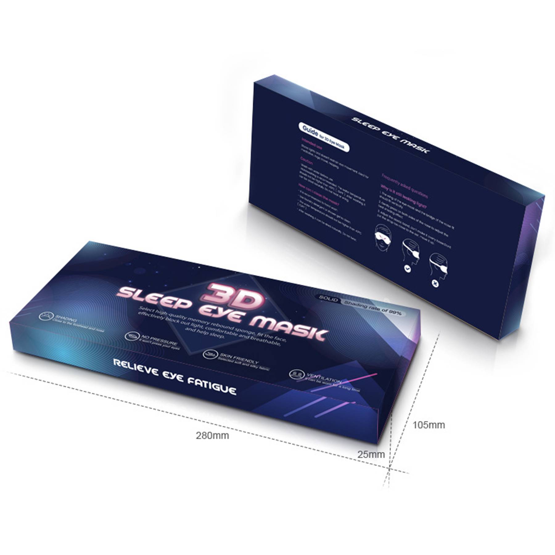 3D light-blocking sleep eye mask 7