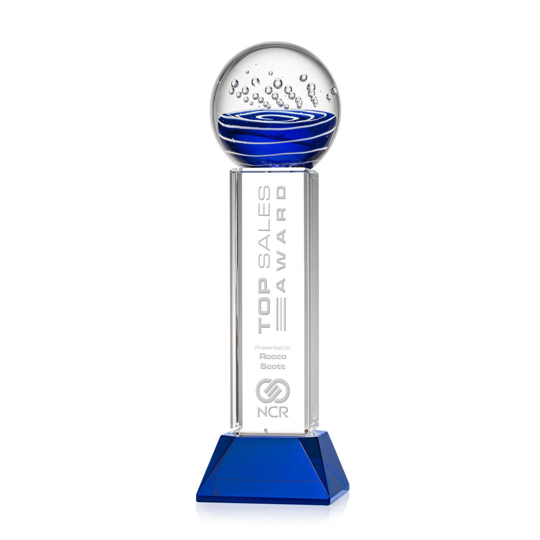 Tranquility Award on Stowe Base - Blue 3