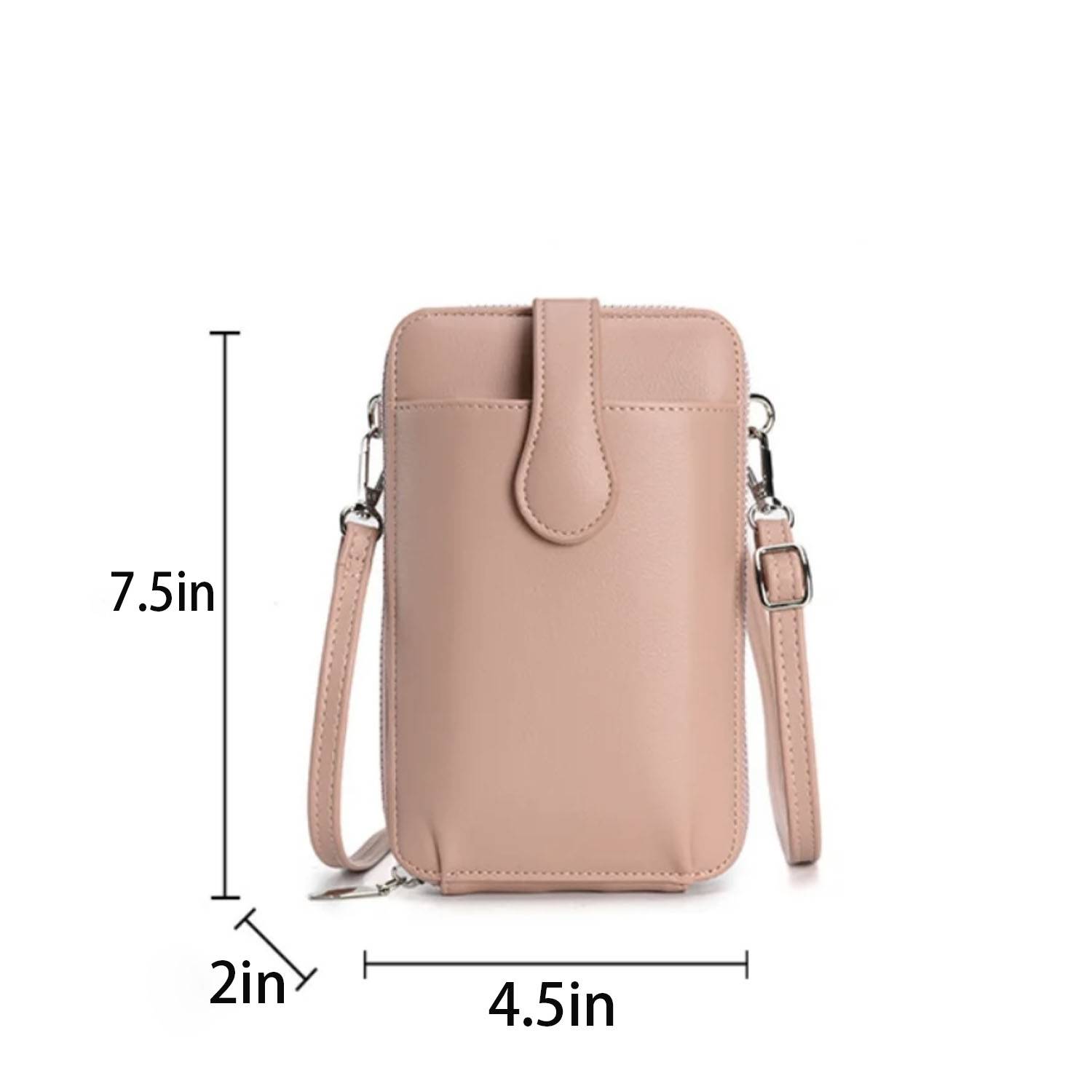 Genuine Leather Diagonal Cell Phone Bag 3
