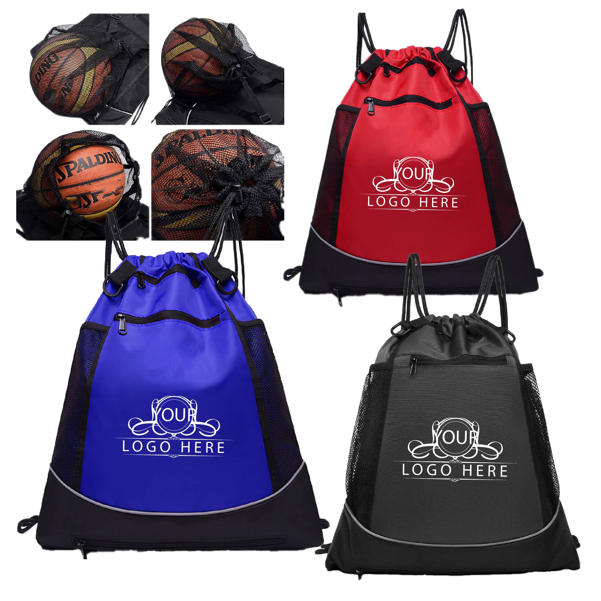 Drawstring Sports Basketball Backpack 1