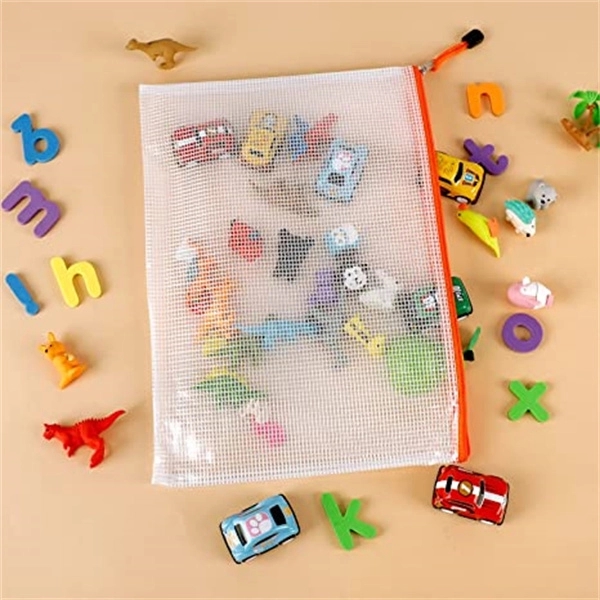 Mesh Zipper Pouch Document Bag 3