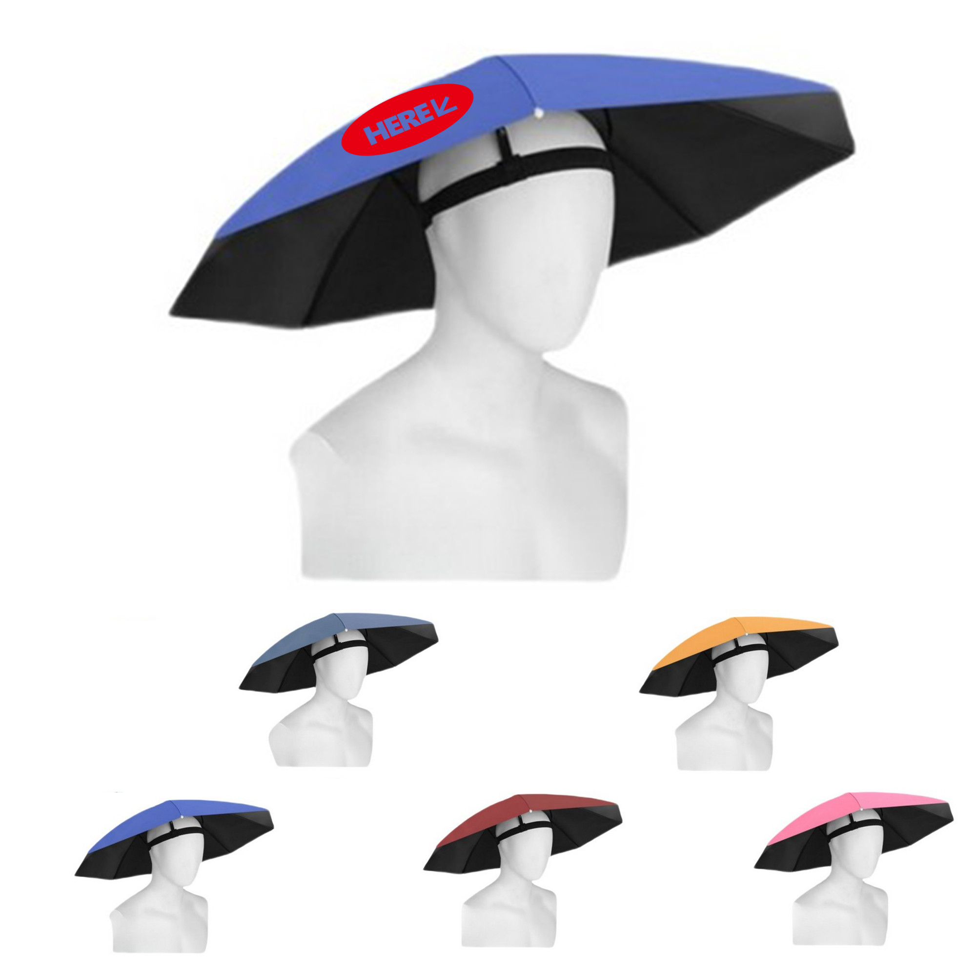 Fishing Umbrella Hat 2
