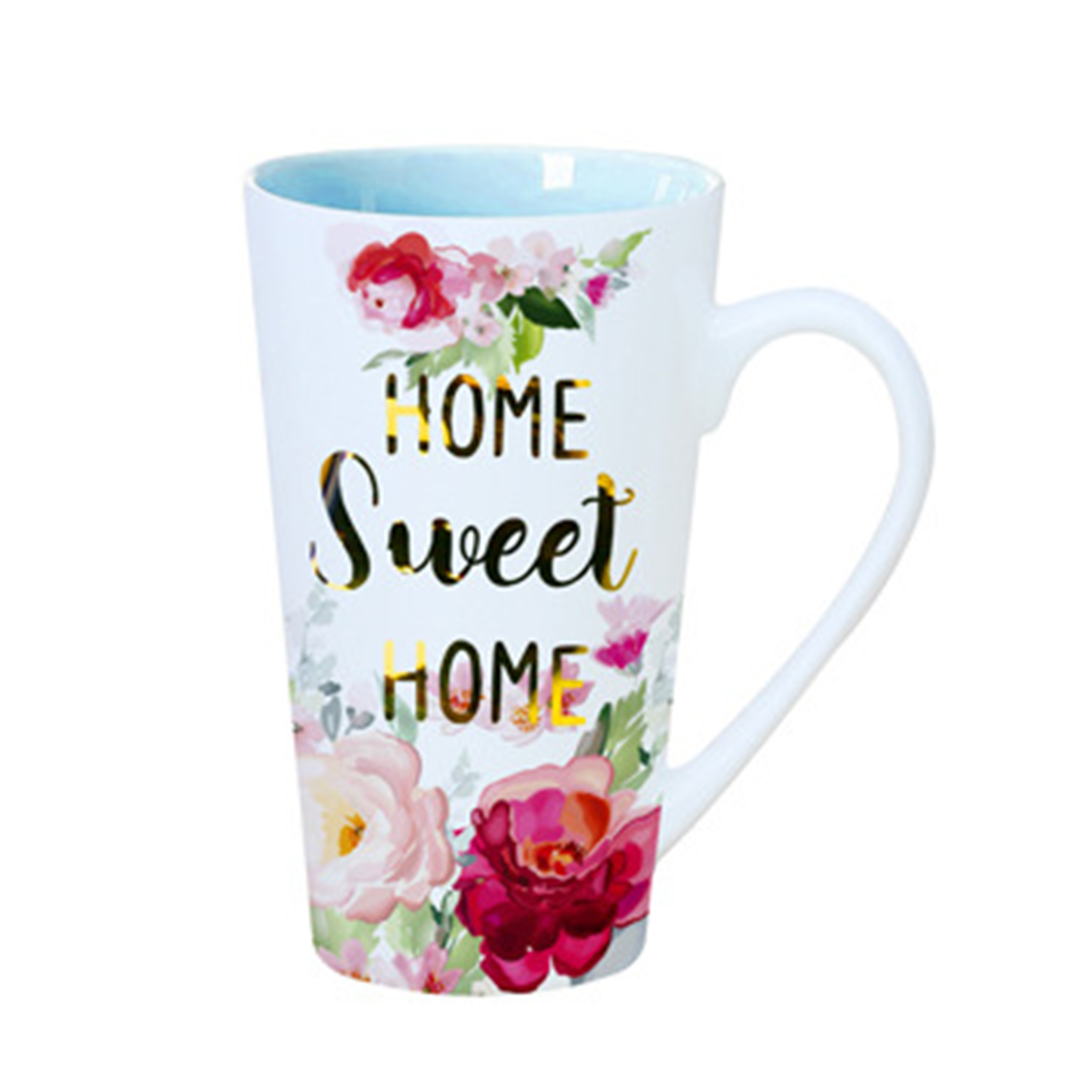 10oz Floral Ceramic Mug w/ Handle 2