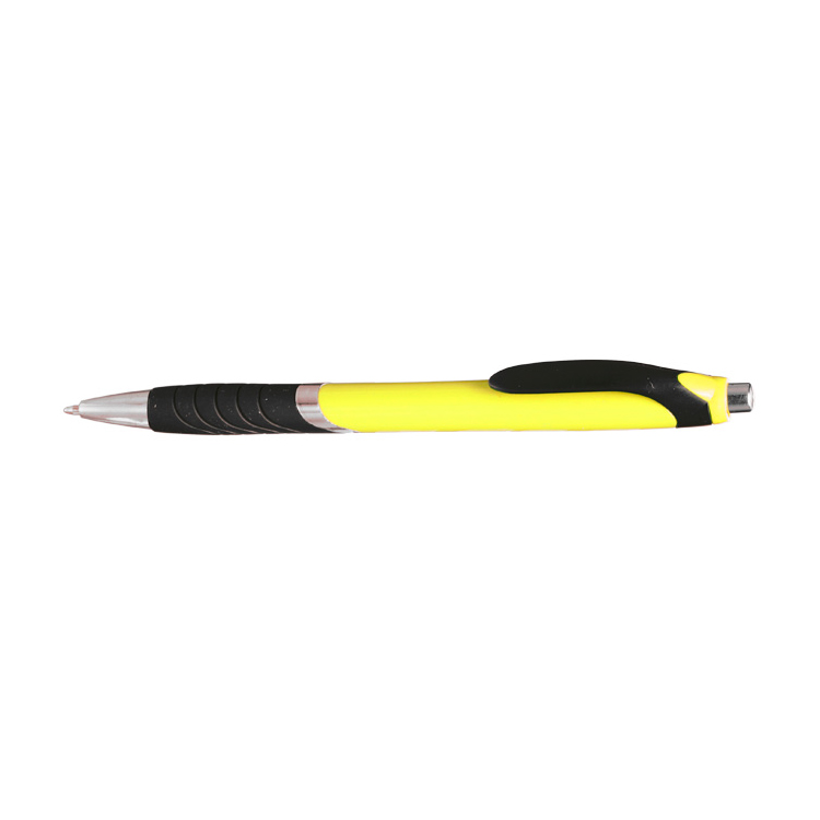 Bright Colors Rubber Grip Ballpoint Pen 3