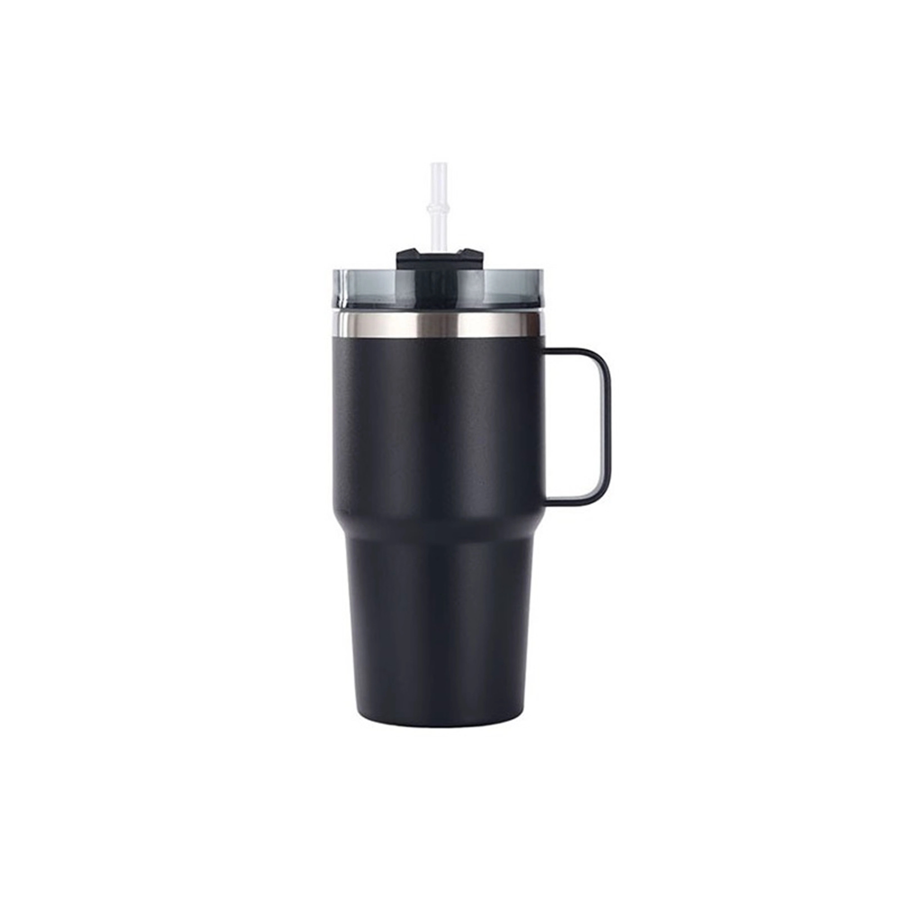 20 Oz. Double Wall Vacuum Mug with Handle & Straw 1