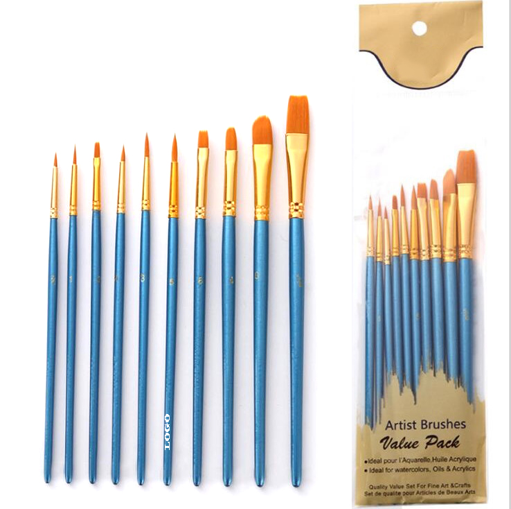 10pcs Artist Paint Brush Set 3