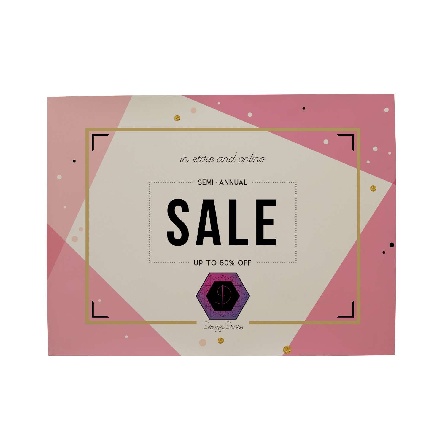 36" x 48" Opaque Window Cling