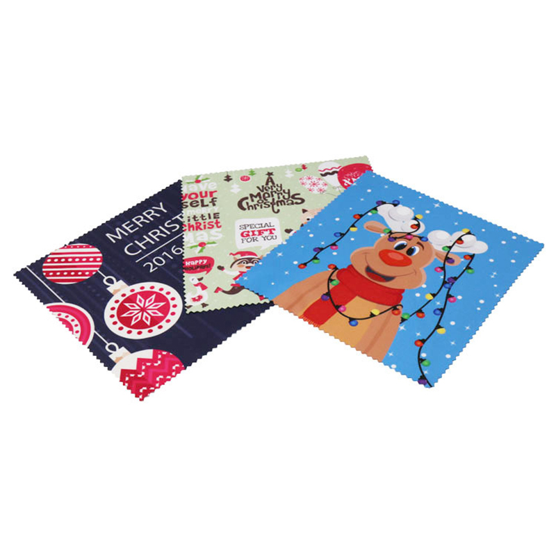 Sublimated Premium Quality Microfiber Cleaning Cloth for Eyeglasses 2
