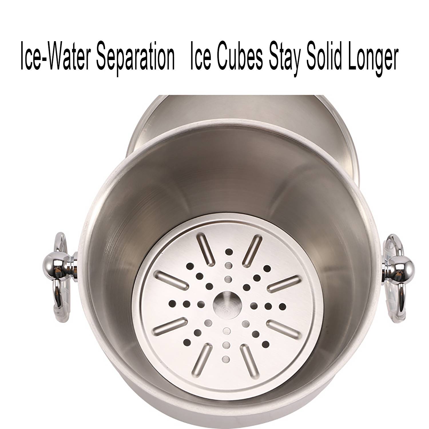 105Oz Insulated Stainless Steel Ice Bucket 6
