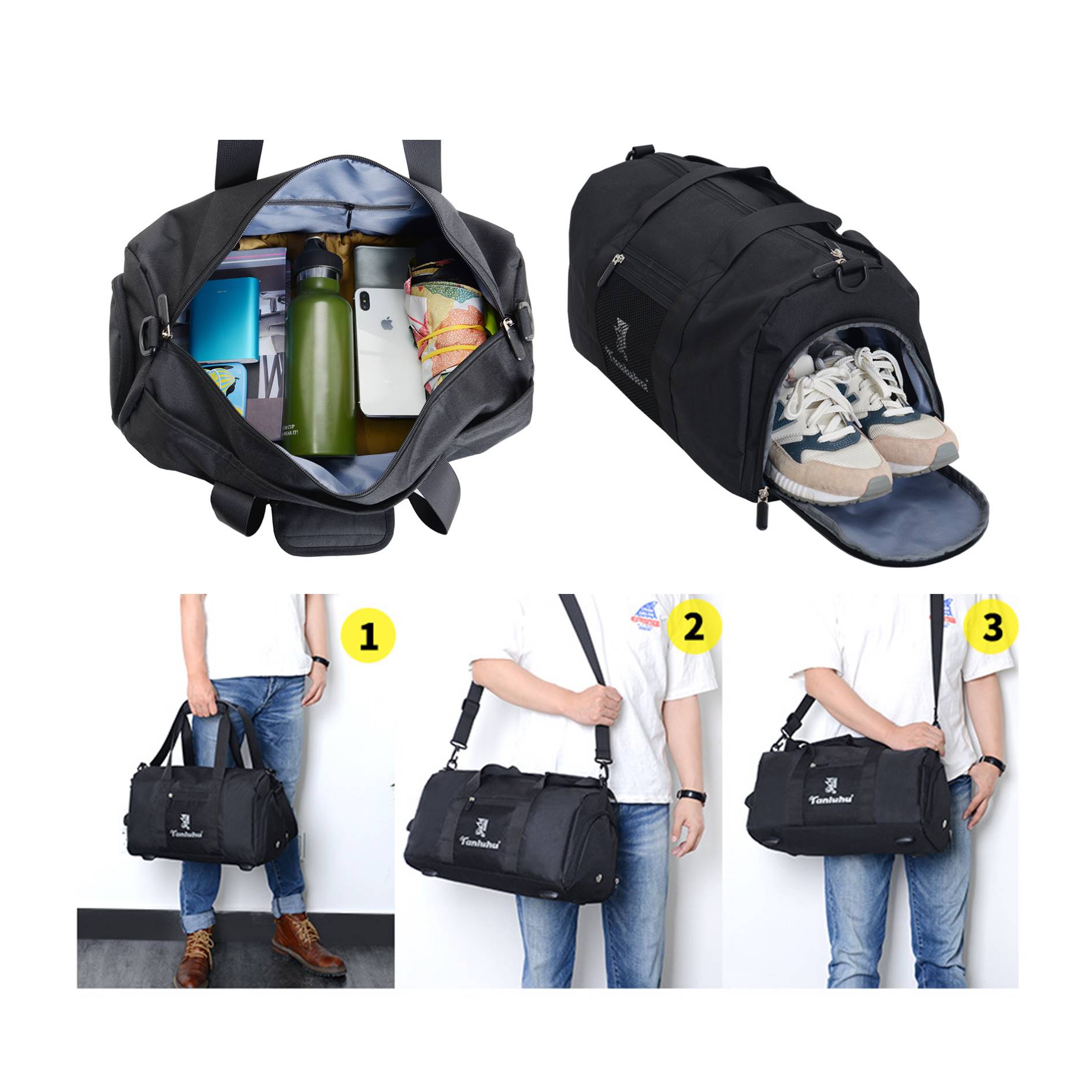 Wet Dry Separate Portable Travel Bag 2