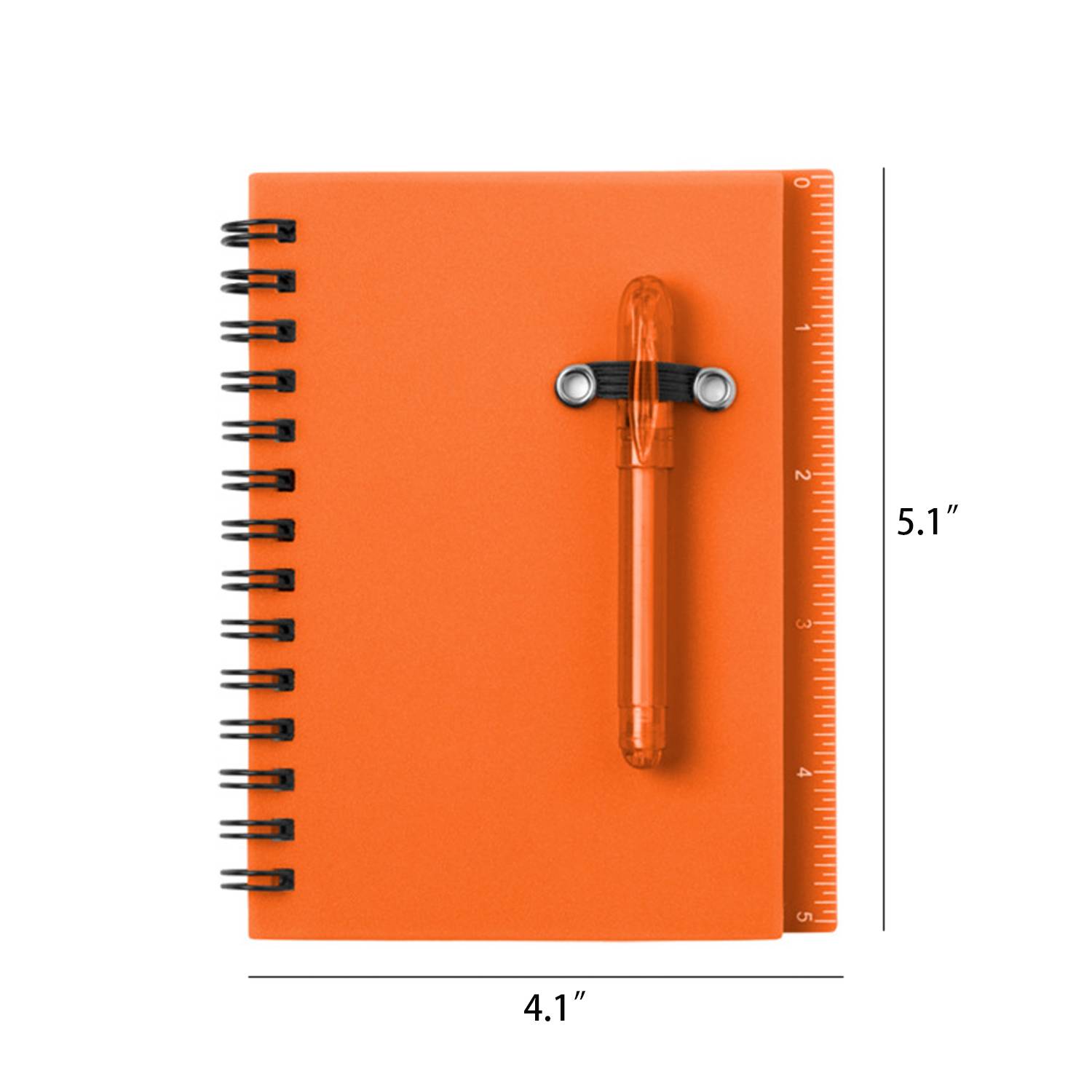 PP Cover Sticky Notes Spiral Notebook w/ Pen 5