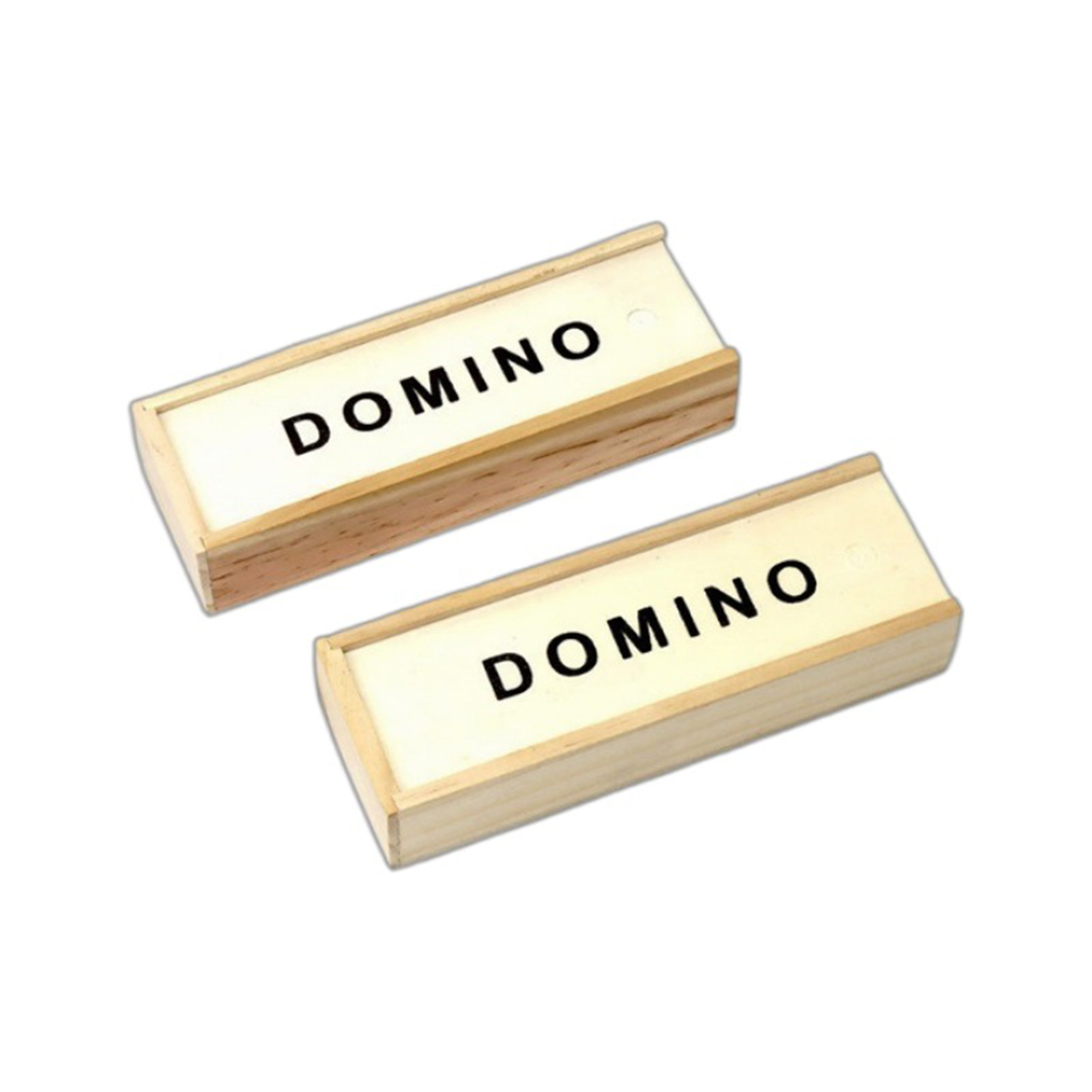 Twenty Eight Piece Domino Game Set Wooden Box 6 x 1.2 x 2" 2