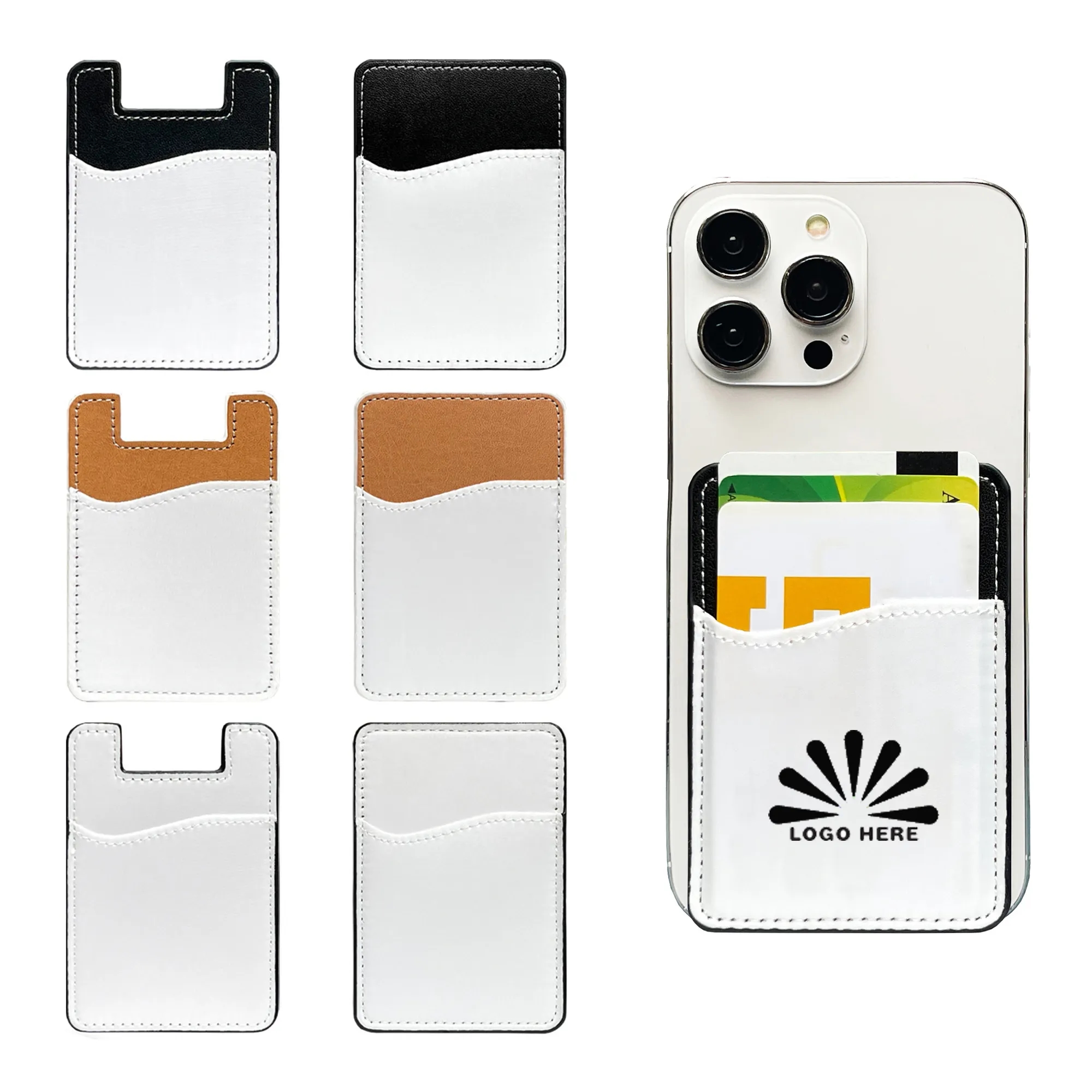 Cell Phone Leather Card Holder 2