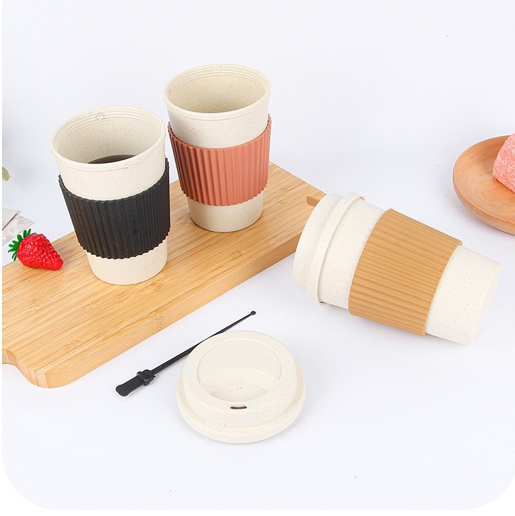 16oz eco-friendly cup with a lid 4