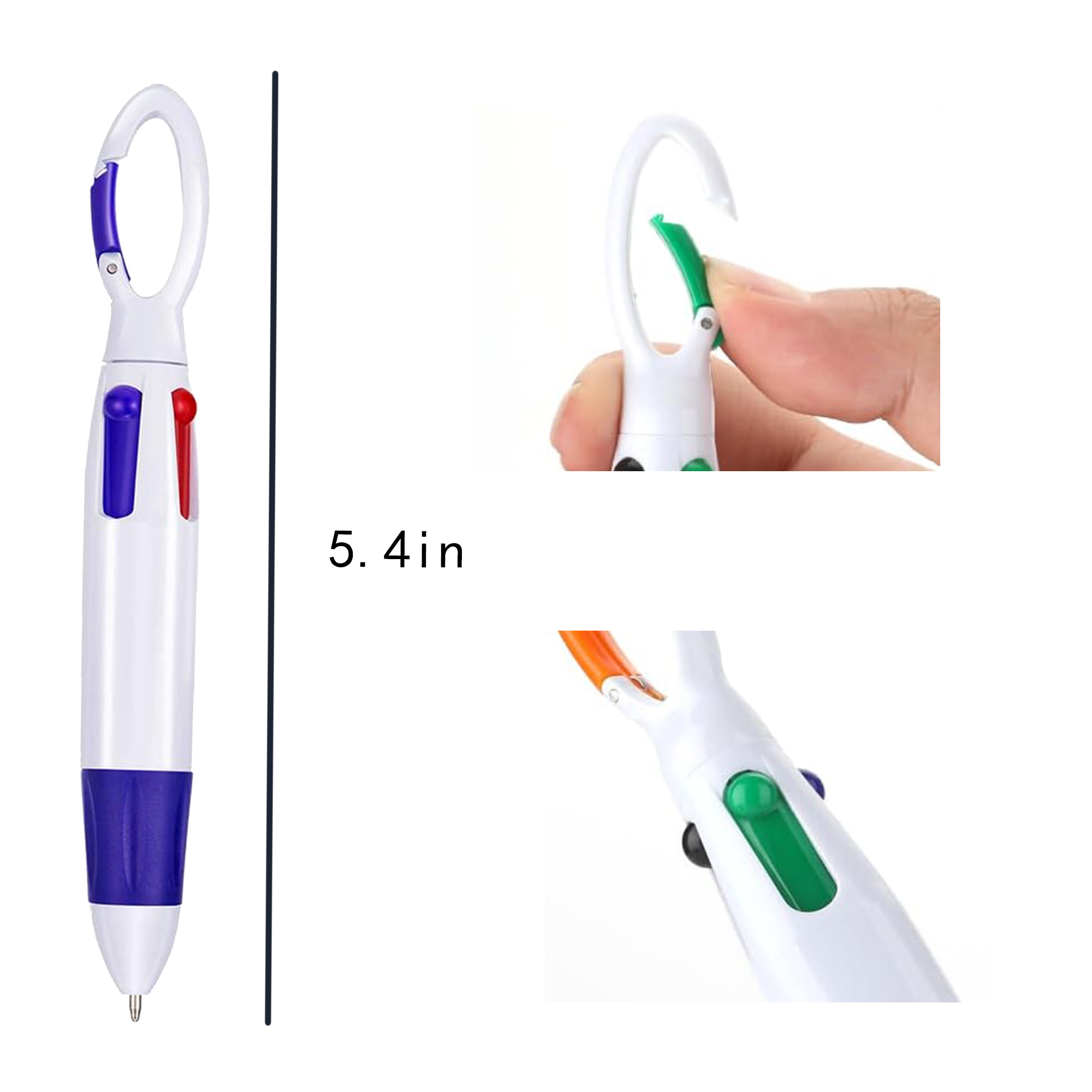 Portable Loss-Proof 4-In-1 Ballpoint Pen 3