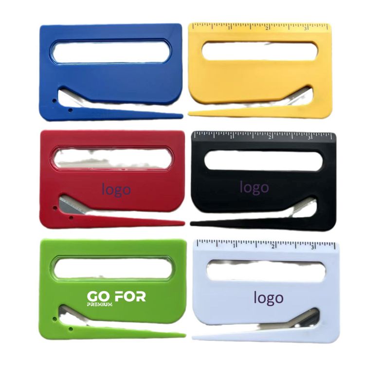 3-in-1 Plastic Envelope Slitter w/Scaled Ruler & Magnifying Glass 1