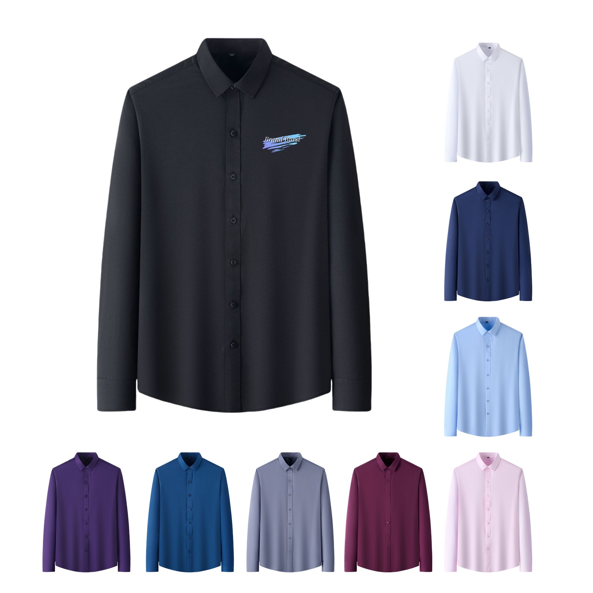 Wrinkle Free Long Sleeve Button Down Shirt