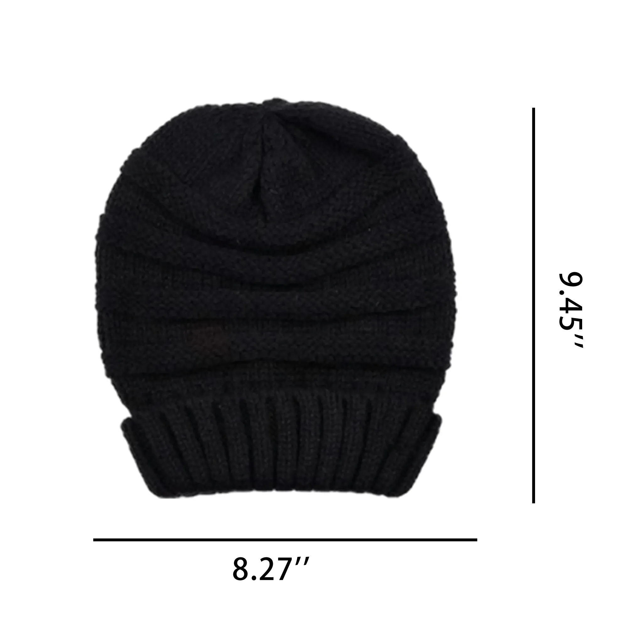 Acrylic Beanie Cozy Versatile Hat Knitted 2