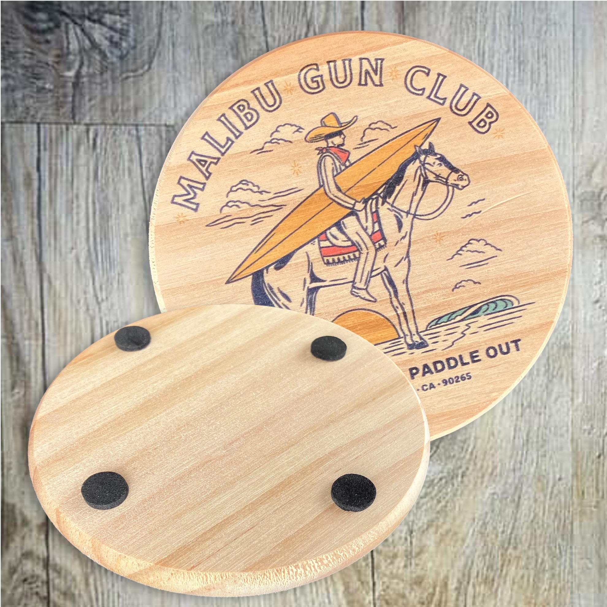 Round Wood Coaster 14