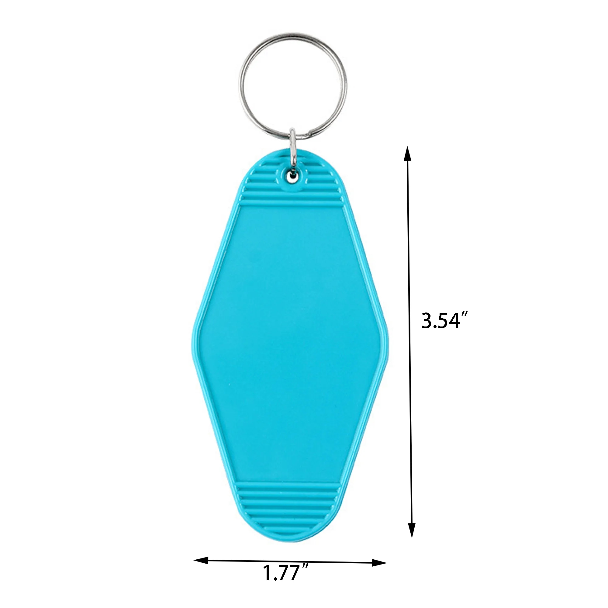 MOQ 100 Custom ABS Plastic Motel Style Keychain 2