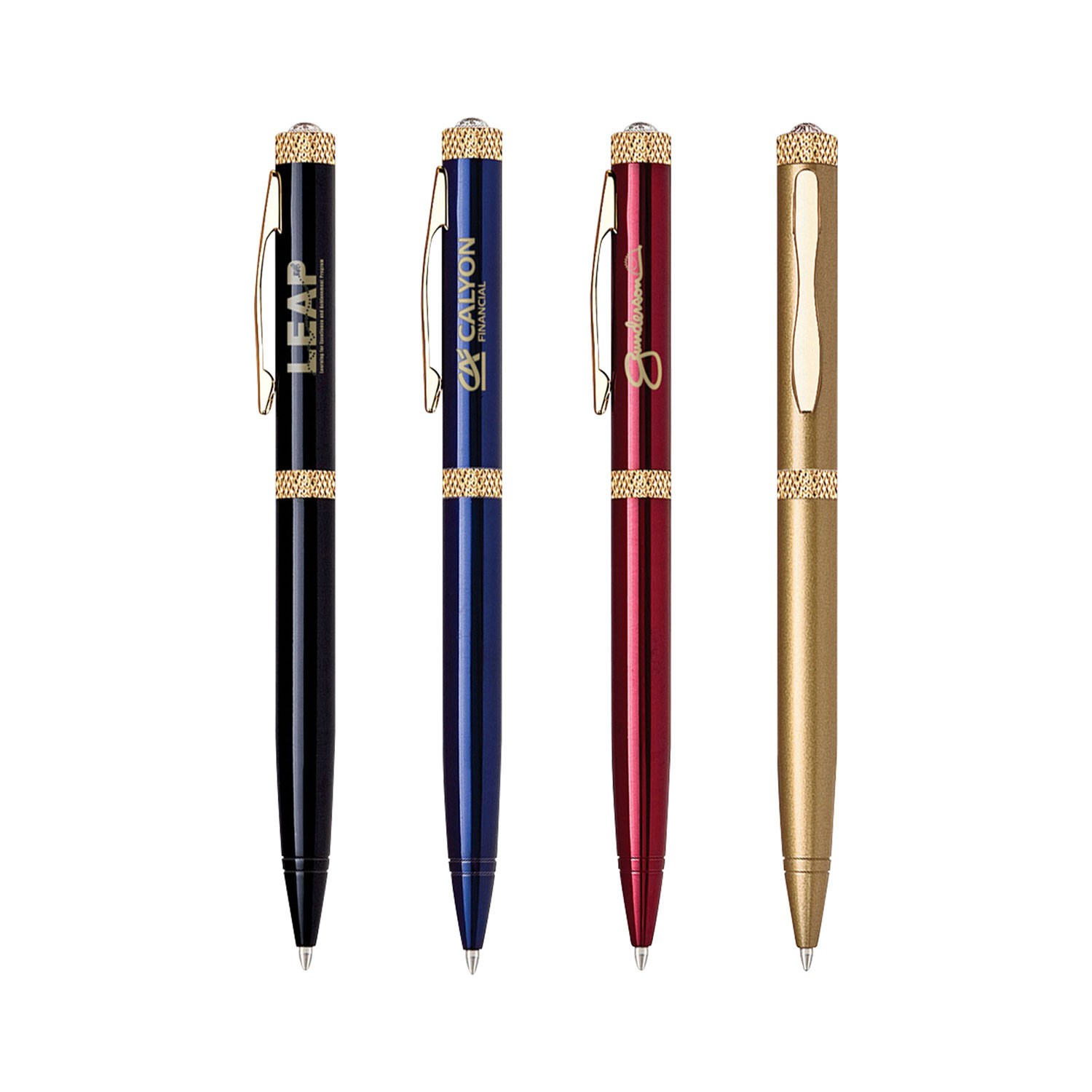 Brass Diamond Ballpoint Twist Metal Pen