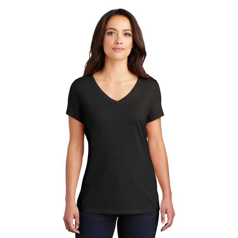 District Women's Perfect Tri V-Neck Tee. 48